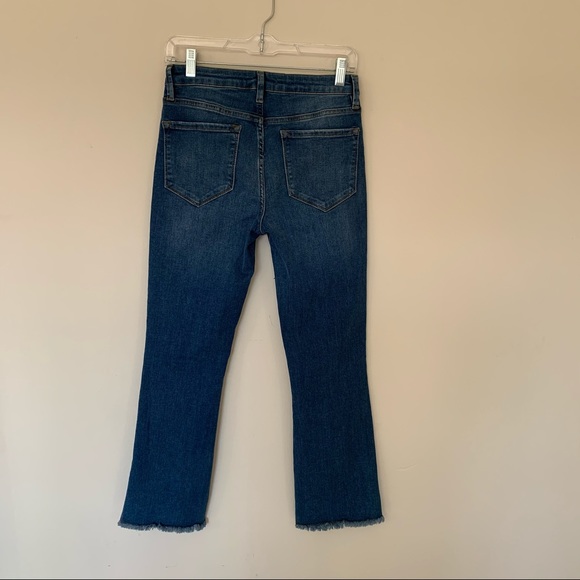 Free People Straight Crop Raw Hem Jeans Sz W27 - Picture 9 of 14
